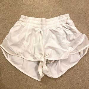 White hotty hot Lululemon shorts
